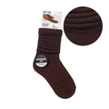Arria Extra Long Soft Cotton Trendy Slouch Socks Espresso / 9-11