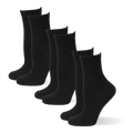 Arria 3?Pack Basic Socks ? Crew & Invisible No?Show Black / No Show Socks