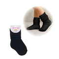 Arria Slouch Socks for Kids (13C?3Y) ? Extra-Soft, Breathable Black