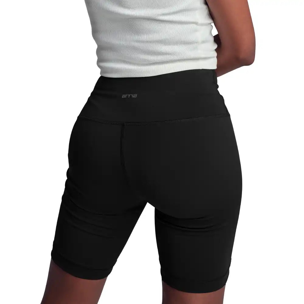 Arria Women?s High Rise Biker Shorts ? Buttery Soft, Tummy Control, Stylish Activewear Black / X-Large