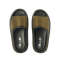 Arria Rhinestone Glitter Cloud Slippers ? Open Toe Slides for Women & Men Black / M
