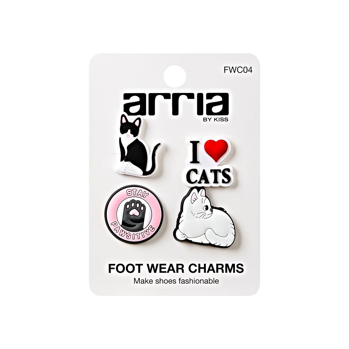 Arria Footwear Charms - Customize Clogs with Style (16 Sets Available) Cute / #4 Cute Cats