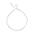Arria Premium White Gold Tone Four Leaf Clover Chain Anklet