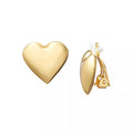 Arria Lustrous Gold Plating Heart Clip-On Earrings ? 16mm