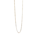 Arria Premium Gold Tone Figaro Chain Necklace