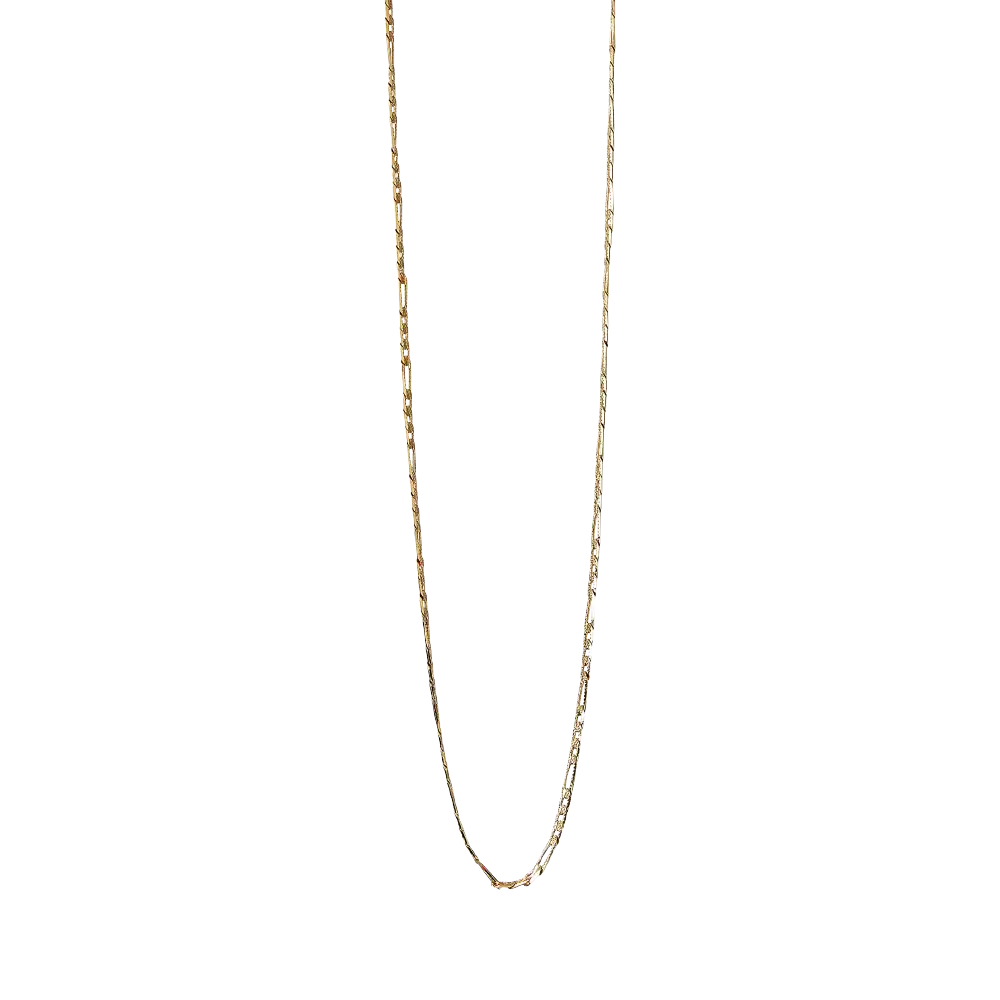 Arria Premium Gold Tone Figaro Chain Necklace