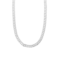 Arria Premium White Gold Cuban Link Chain Necklace