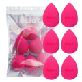 éclat Beauty Blender Makeup Sponge Set - 6pcs Super Soft & Bouncy Applicator Tear Drop