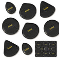 éclat Cushion Puff Makeup Set - 8pcs Soft & Bouncy Foundation, Concealer & Powder Puff Black