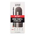 Kiss New York Instant Brow Stamp & Stencil Kit Black Brown