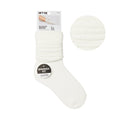 ARRIA Extra Long Soft Cotton Trendy Slouch Socks ? Classic Everyday Neutrals, 80s Retro Heavy Scrunch White /