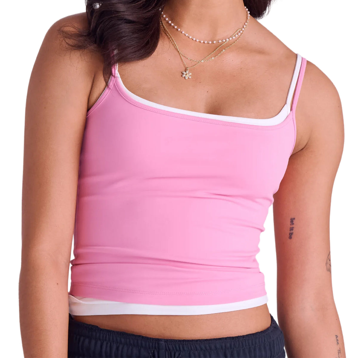 Arria Sleek Cami Tank Top Bubble Gum / XXL